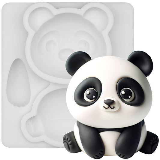 Panda Silicone Mold 2.7" Tall